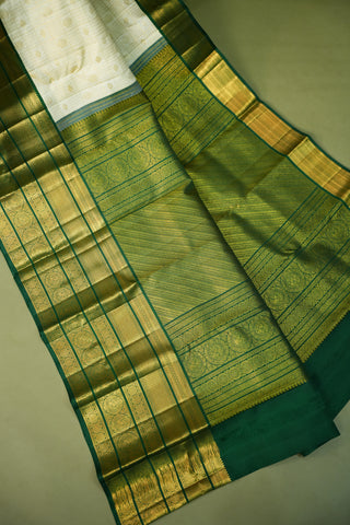 KANCHIPURAM PURE SILK BROCADE HANDLOOM SAREE