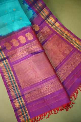 GADWAL (SICO) KUTTU BORDER HANDLOOM SAREES