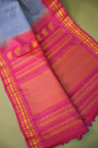 GADWAL (SICO) KUTTU BORDER HANDLOOM SAREES