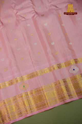 GADWAL PURE SILK GAP BORDER HANDLOOM SAREE