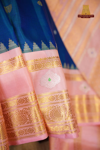 GADWAL PURE SILK GAP BORDER HANDLOOM SAREE