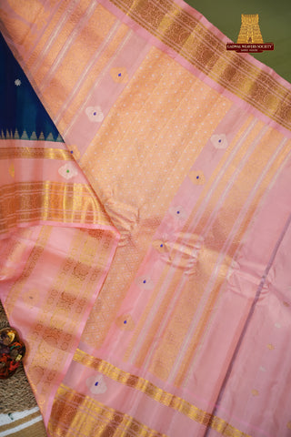 GADWAL PURE SILK GAP BORDER HANDLOOM SAREE