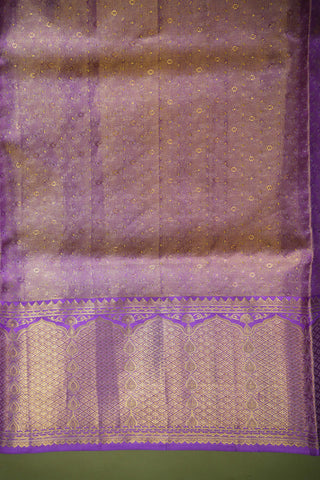KANCHIPURAM PURE SILK TISSUE BROCADE HANDLOOM SAREE