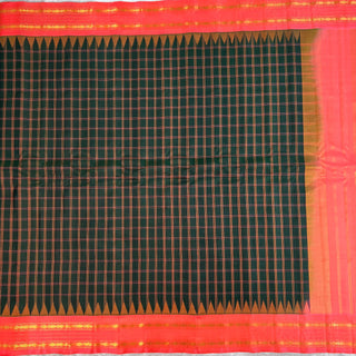 GADWAL PURE SILK HANDLOOM SAREE WITH GAP BORDER