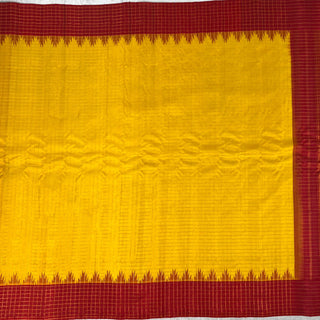 GADWAL PURE SILK HANDLOOM SAREE WITH GAP BORDER