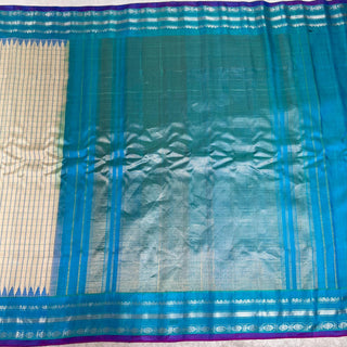 GADWAL PURE SILK HANDLOOM SAREE WITH GAP BORDER