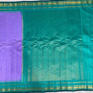 GADWAL PURE SILK HANDLOOM SAREE WITH GAP BORDER