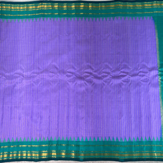 GADWAL PURE SILK HANDLOOM SAREE WITH GAP BORDER