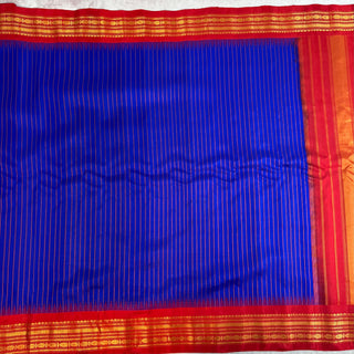 GADWAL PURE SILK HANDLOOM SAREE WITH GAP BORDER