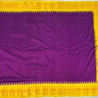 GADWAL PURE SILK HANDLOOM SAREE WITH GAP BORDER