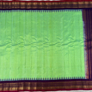 GADWAL PURE SILK HANDLOOM SAREE WITH GAP BORDER