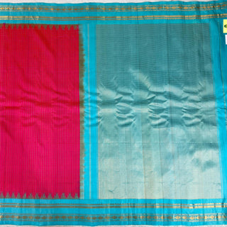 GADWAL PURE SILK HANDLOOM SAREE WITH GAP BORDER