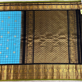 GADWAL PURE SILK HANDLOOM SAREE WITH KANCHI BORDER