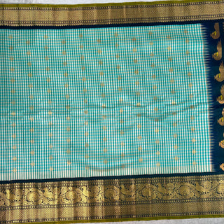 GADWAL PURE SILK HANDLOOM SAREE WITH KANCHI BORDER