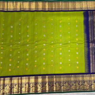 GADWAL PURE SILK HANDLOOM SAREE WITH KANCHI BORDER