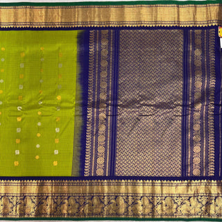 GADWAL PURE SILK HANDLOOM SAREE WITH KANCHI BORDER