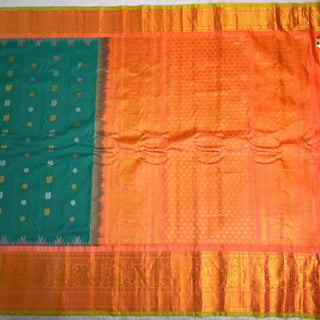 GADWAL PURE SILK HANDLOOM SAREE WITH KANCHI BORDER