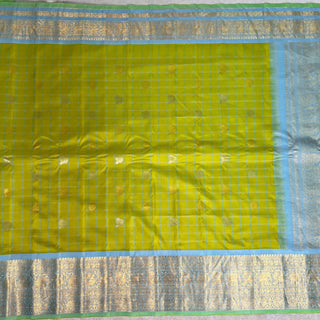 GADWAL PURE SILK HANDLOOM SAREE WITH KANCHI BORDER