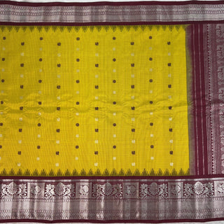 GADWAL PURE SILK HANDLOOM SAREE WITH KANCHI BORDER