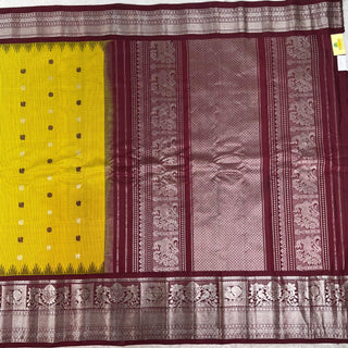 GADWAL PURE SILK HANDLOOM SAREE WITH KANCHI BORDER