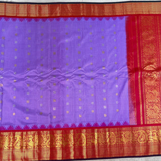 GADWAL PURE SILK HANDLOOM SAREE WITH KANCHI BORDER