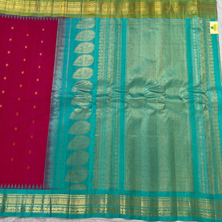 GADWAL PURE COTTON SILK (SICO) SAREES WITH KUTTU BORDER