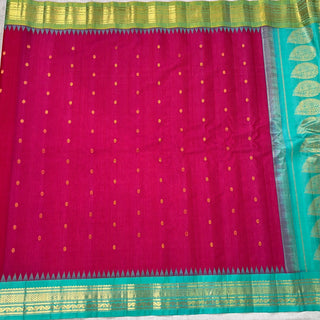 GADWAL PURE COTTON SILK (SICO) SAREES WITH KUTTU BORDER