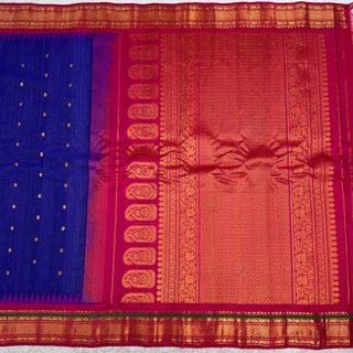 GADWAL PURE COTTON SILK (SICO) SAREES WITH KUTTU BORDER