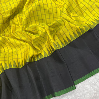 GADWAL PURE SILK HANDLOOM SAREE WITH PLAIN GANGA JAMUNA BORDER