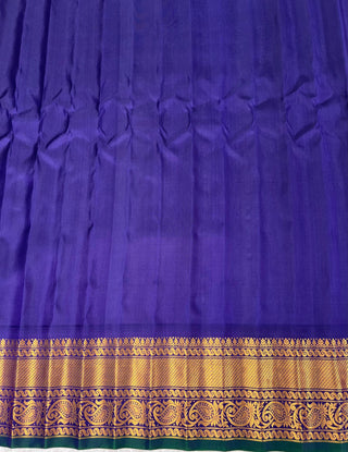 GADWAL PURE SILK HANDLOOM SAREE WITH KUTTU TEMPLE BORDER