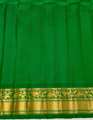 GADWAL PURE SILK HANDLOOM SAREE WITH GANGA JAMUNA BORDER