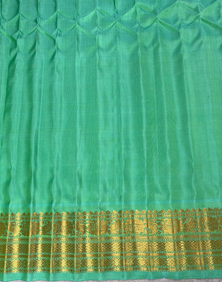 GADWAL PURE SILK HANDLOOM SAREE WITH GANGA JAMUNA BORDER