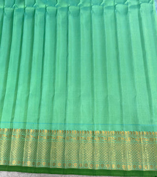 GADWAL PURE SILK HANDLOOM SAREE WITH KUTTU TEMPLE BORDER