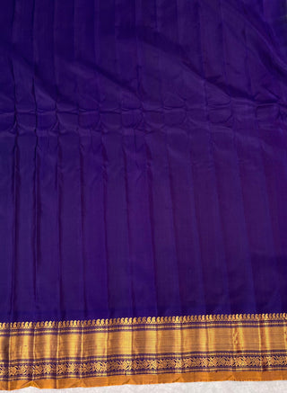 GADWAL PURE SILK HANDLOOM SAREE WITH KUTTU TEMPLE BORDER