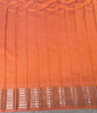 GADWAL PURE SILK HANDLOOM SAREE WITH KUTTU TEMPLE BORDER