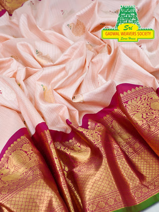 EXCLUSIVE GADWAL PURE SILK HANDLOOM SAREE