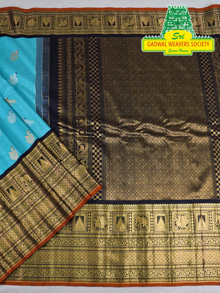 EXCLUSIVE GADWAL PURE SILK HANDLOOM SAREE