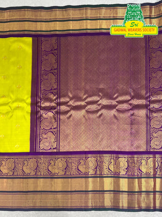 GADWAL PURE SILK HANDLOOM SAREE KANCHI BORDER