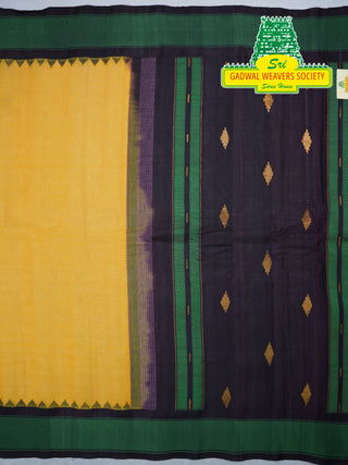 GADWAL PURE COTTON KUTTU BORDER