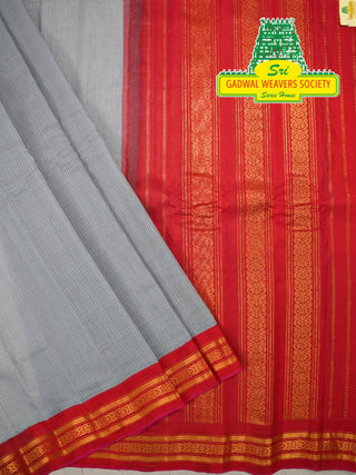 GADWAL PURE COTTON KUTTU BORDER