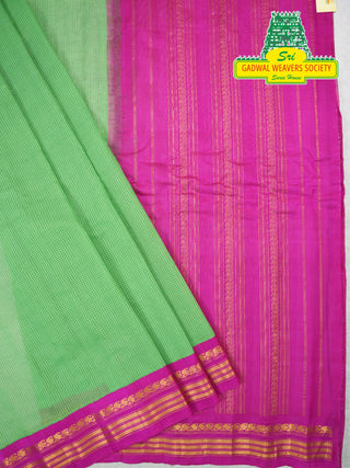 GADWAL PURE COTTON KUTTU BORDER