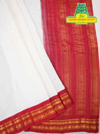 GADWAL PURE COTTON KUTTU BORDER