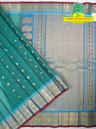 GADWAL PURE COTTON SILK (SICO) SAREES.