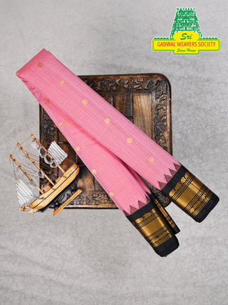 GADWAL PURE COTTON SILK (SICO) SAREES WITH KUTTU BORDER