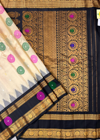 GADWAL PURE SILK HANDLOOM SAREE WITH BORDER