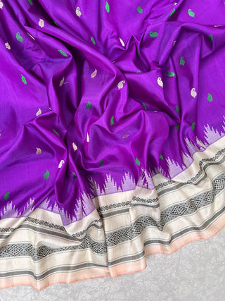 GADWAL PURE SILK HANDLOOM SAREE WITH BORDER