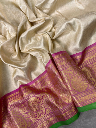 GADWAL PURE SILK HANDLOOM SAREE WITH BORDER