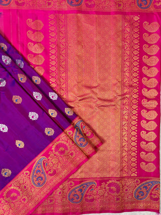 GADWAL PURE SILK HANDLOOM SAREE WITH BORDER