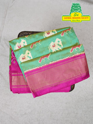 IKKAT PURE SILK HANDLOOM SAREE