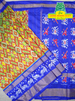 IKKAT PURE SILK HANDLOOM SAREE